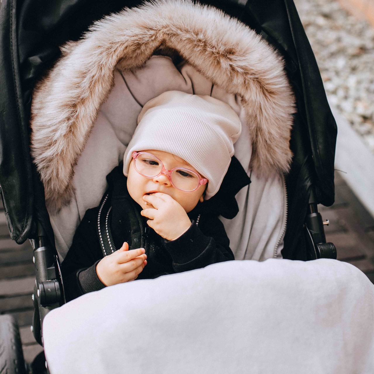 Śpiworek do wózka Beztroska M 5-24m - Jasno Szary