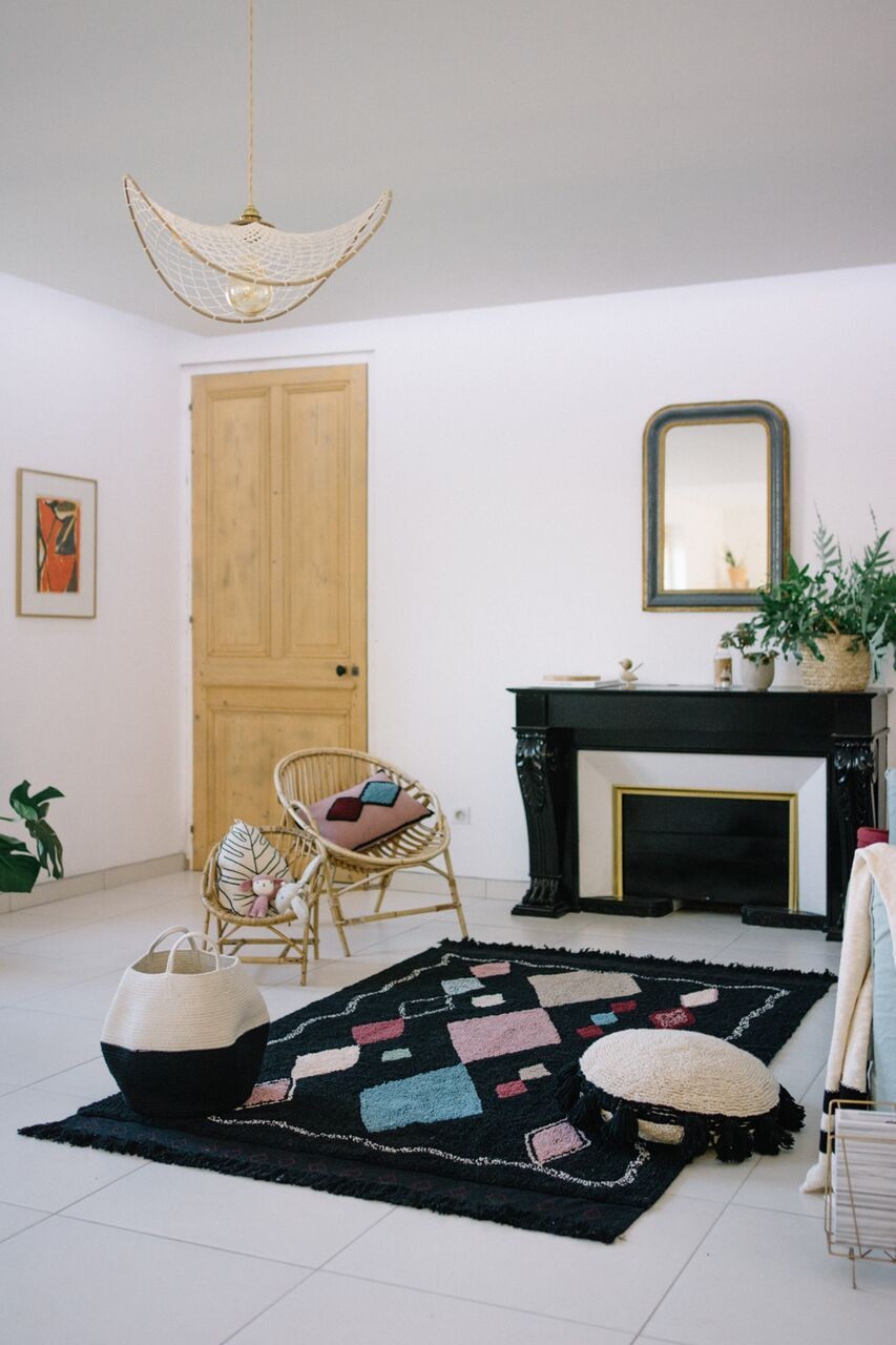 Lorena Canals, kosz ZOCO BLACK/NATURAL