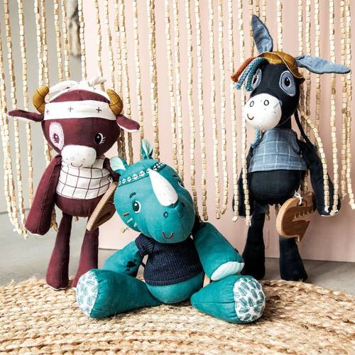 LILLIPUTIENS, Przytulanka z pozytywką Krówka Rosalie 0 m+