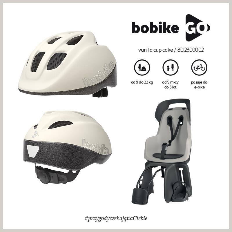 Bobike Kask dziecięcy Go  size S - VANILLA