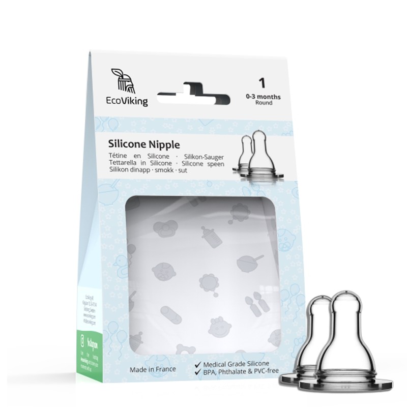 Eco Viking Smoczek Ortodontyczny Stage 1 2-Pak 0+