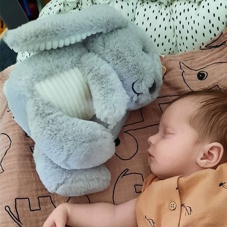 Flow Amsterdam, Uspokajający króliczek Milo the bunny Popielaty 0m+