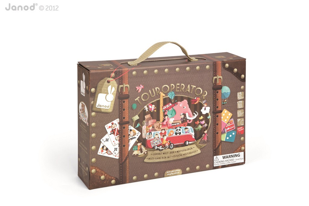 Janod Zestaw Gier Touroperator 6w1 5+