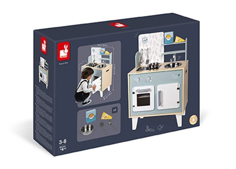 Janod, Kuchnia drewniana duża z akcesoriami Plume