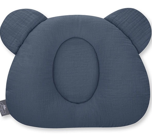 Sleepee Poduszka muślinowa z wgłębieniem Petrol 0+