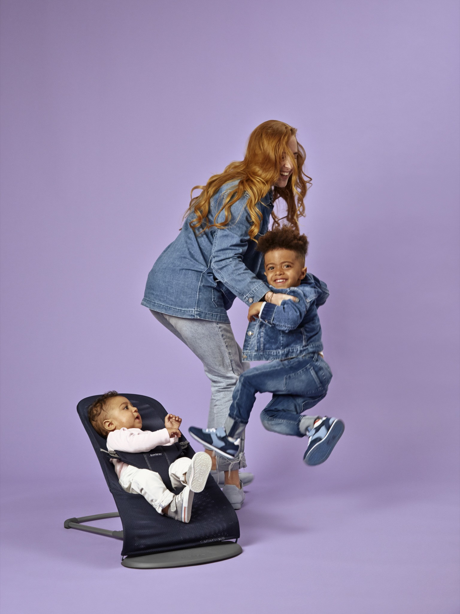 BabyBjorn Leżaczek Bliss Mesh Granatowy 0+ | 3.5-13kg