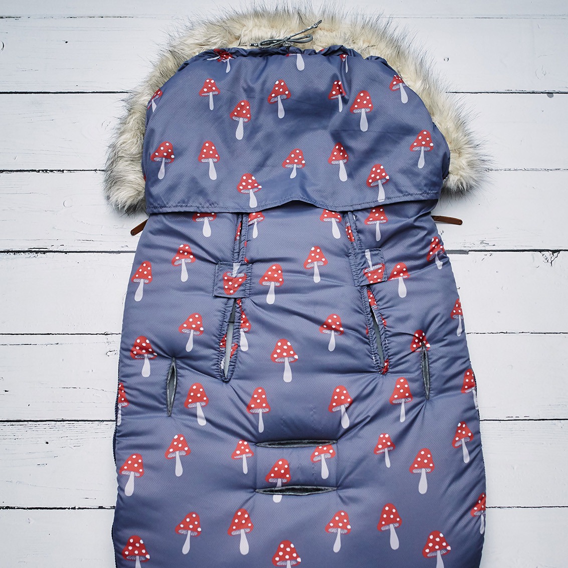 Śpiwór zimowy Pink No More - Mushrooms 6m-24m