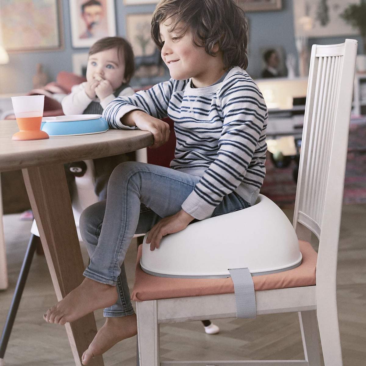 BABYBJÖRN Nakładka na krzesło Biała 3+