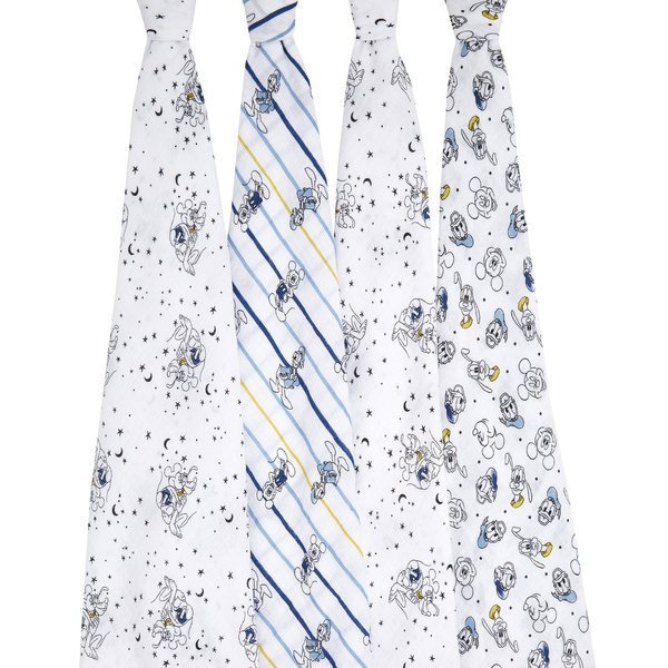 Aden & Anais Otulacze Muślinowe Mickey 4 szt. 112x112cm