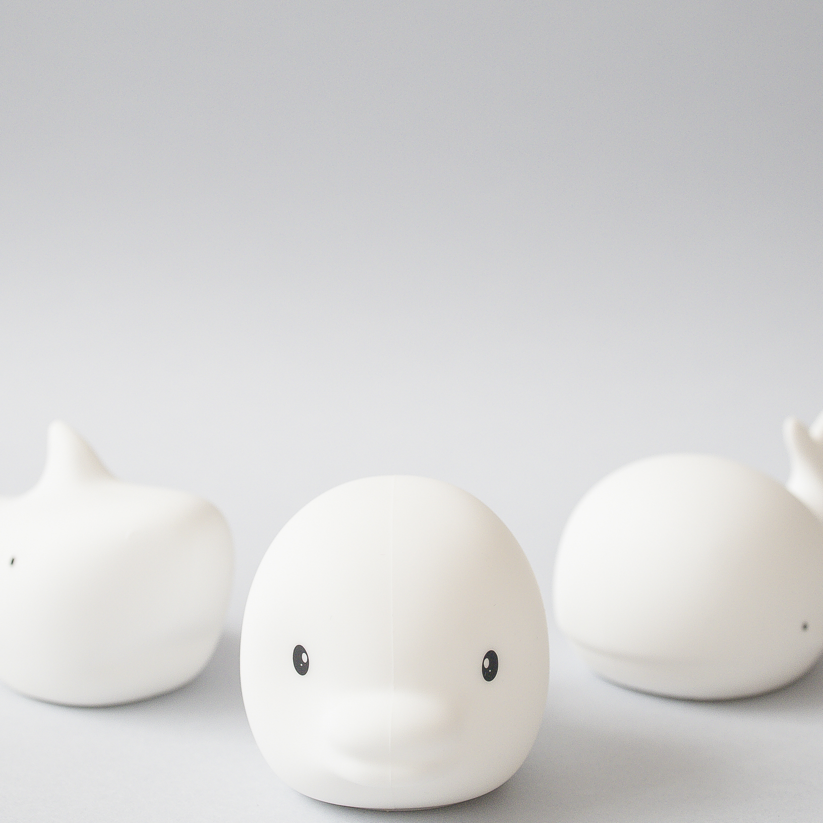 Rabbit&Friends, Zestaw 3 silikonowych lampek białych Morskie