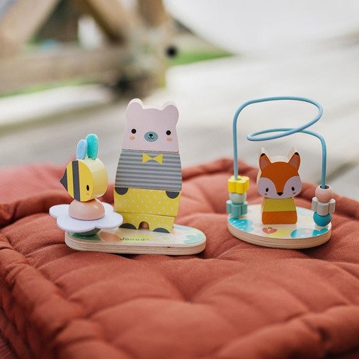 Janod Pętla edukacyjna Lisek Pure 12-36m