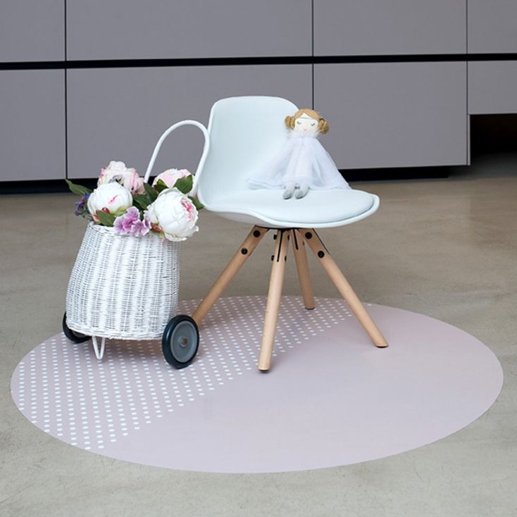 Toddlekind Mata Ochronna Okrągła Spotted Clay Beige 105cm 0+