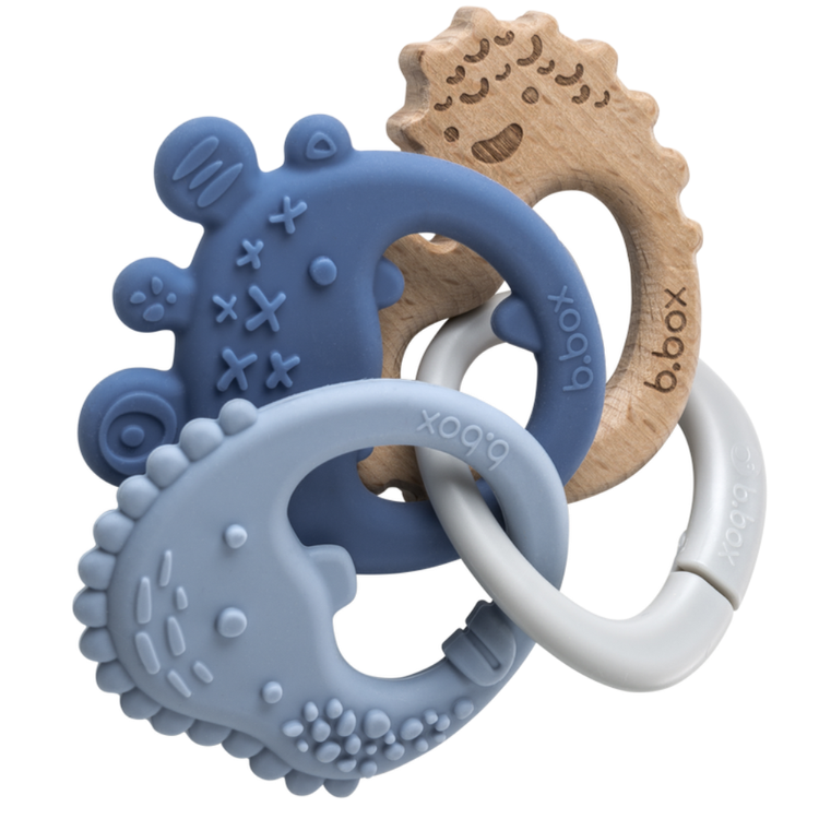 B.Box Gryzaki Sensoryczne Trio Błękit 3m+