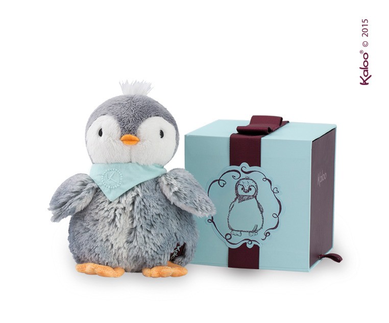 Kaloo Pingwin Szary 19cm - Przytulanka 0+ | Les Amis