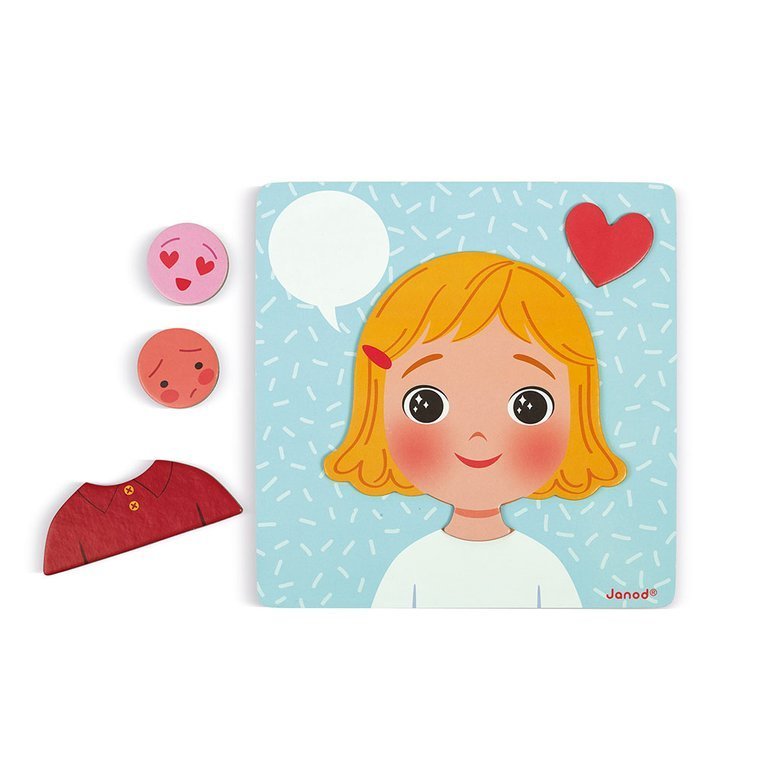 Janod Magnetyczna Układanka Emocje 3+