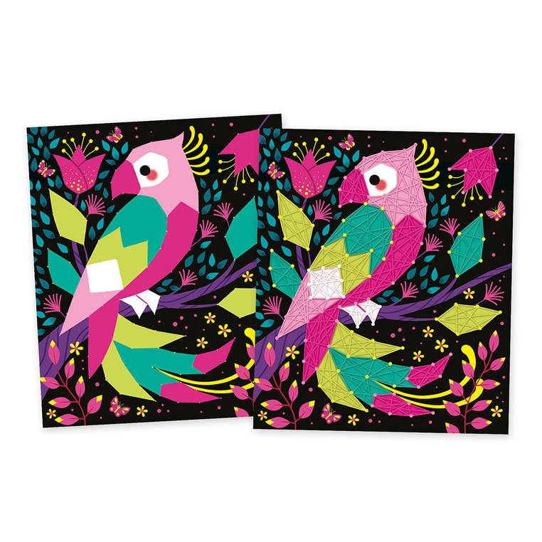 Janod Zestaw Kreatywny String Art Zwierzęta 8+