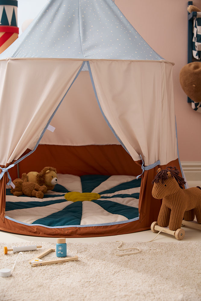 Kid's Concept Namiot do Zabawy Circus Niebieski Tipi 115x115x120