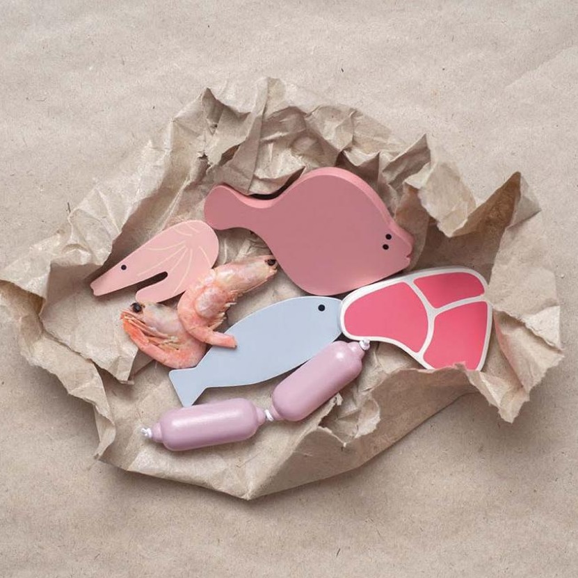 JaBaDaBaDo Drewniany Sklep Stragan z Akcesoriami 3+