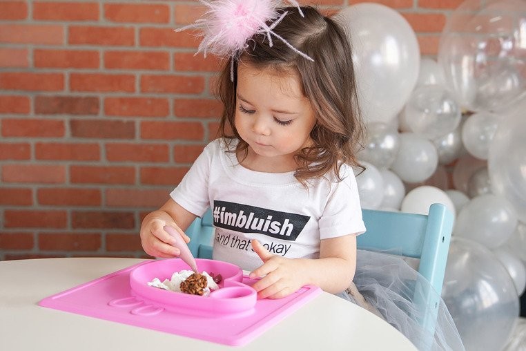 EZPZ Miseczka z Podkładką 2w1 Peppa Pig Różowa