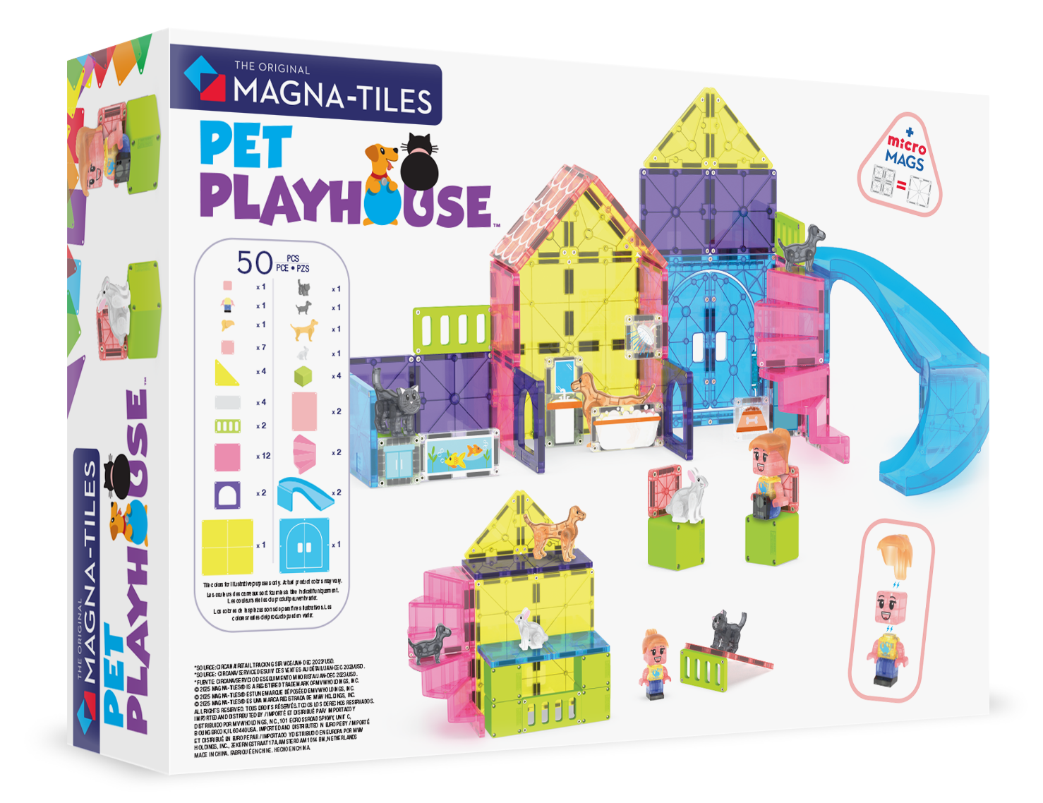 MAGNA-TILES Klocki Magnetyczne Pet Playhouse 50 el. 3+