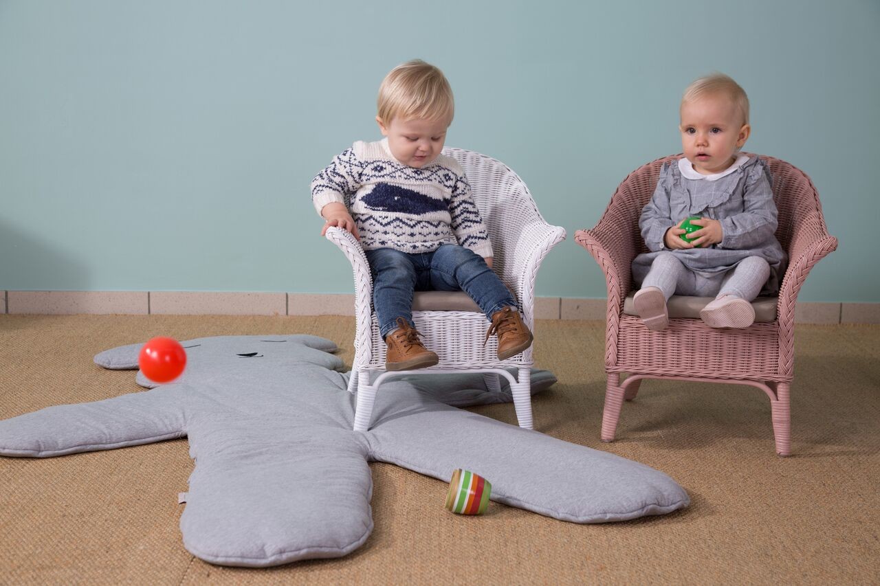 CHILDHOME, fotel wiklinowy dziecięcy MIMO nude