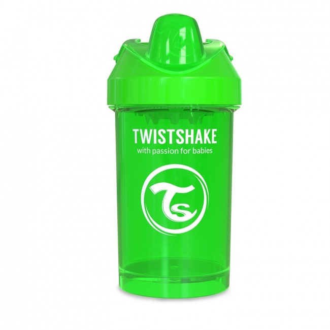 Twistshake Kubek Niekapek z Mikserem Zielony 300ml 8m+