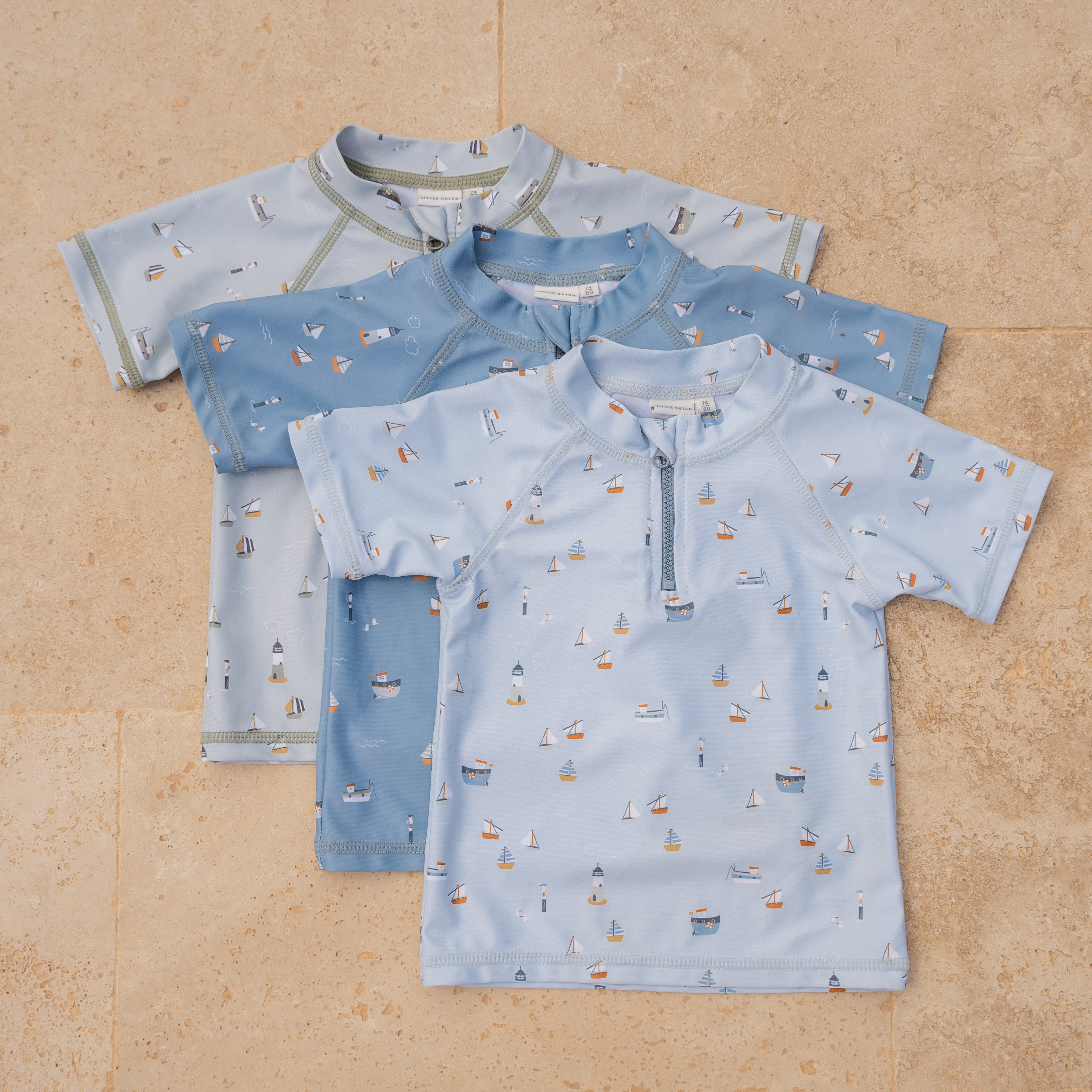 Little Dutch Koszulka do kąpieli Sailors Bay Blue 74/80