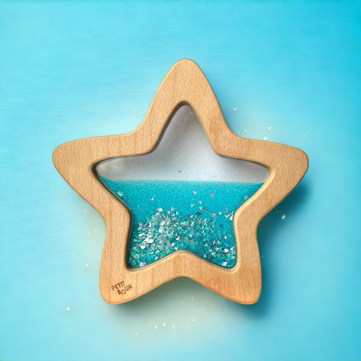 Petit Boum Sensoryczna Gwiazda Świecąca 6m+ Niebieska