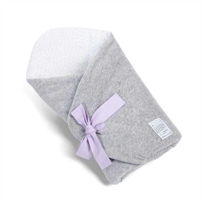 ColorStories Rożek niemowlęcy Lavender Dots 71x71cm