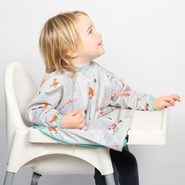 BIBaDO Wodoodporny śliniak BLW Woodland 6m-3l