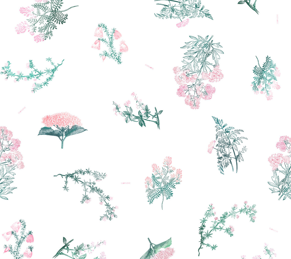 Lullalove Chustka na głowę Zielnik Róż 0+ | Ochrona przed słońcem