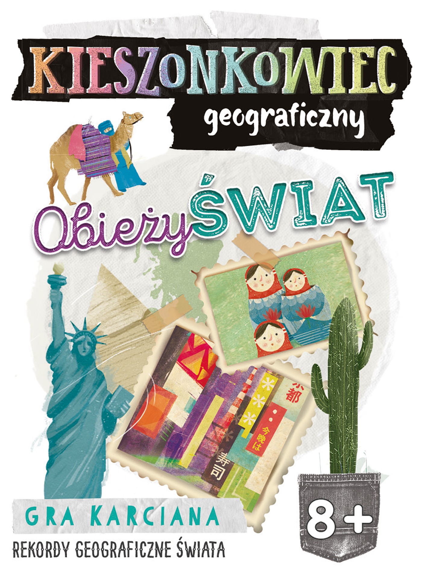 Gra Kieszonkowiec Geograficzny Obieżyświat 8+ | Fabryka Wafelków