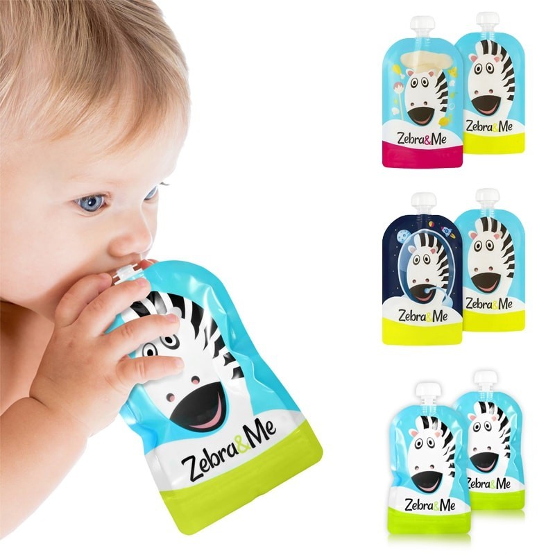 Zebra & Me Saszetki do karmienia ASTRO 2-pak 6m+