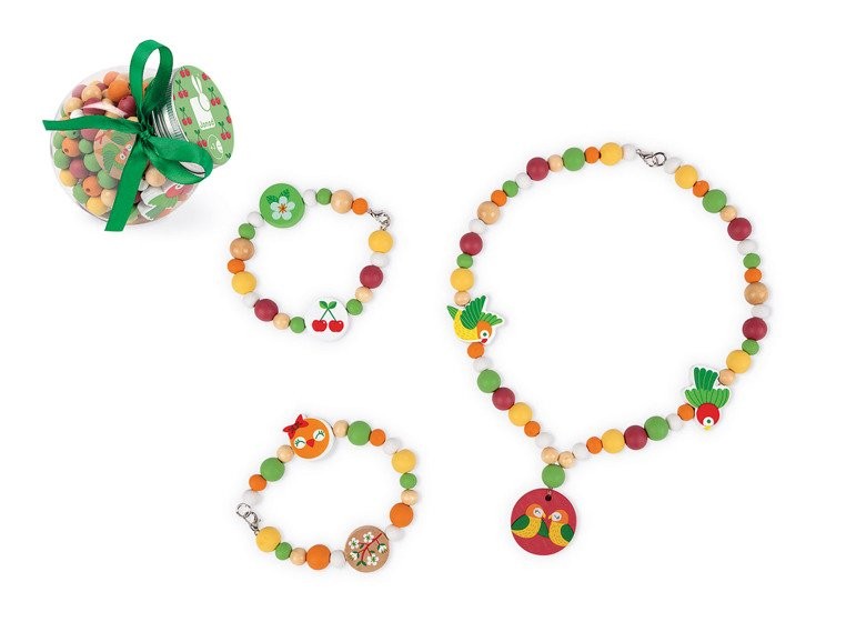 Janod Zestaw Koraliki Papużki Nierozłączki 6+