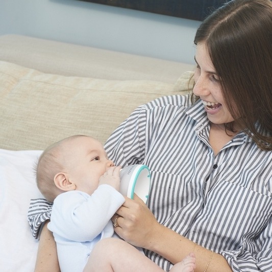 Nanobebe, Butelka do karmienia / przechowywania pokarmu 150 ml 3 szt - szara