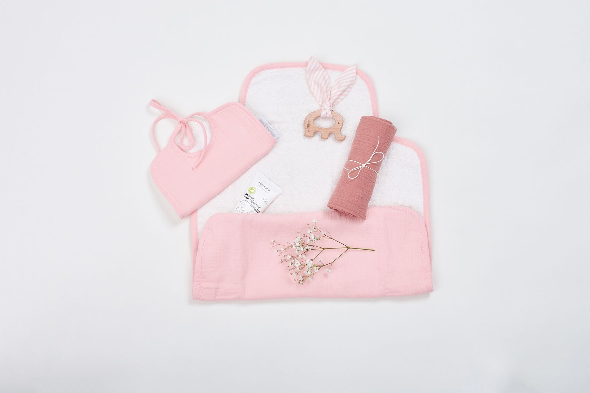 Bimbla, Muślinowy śliniak - jasnoróżowy