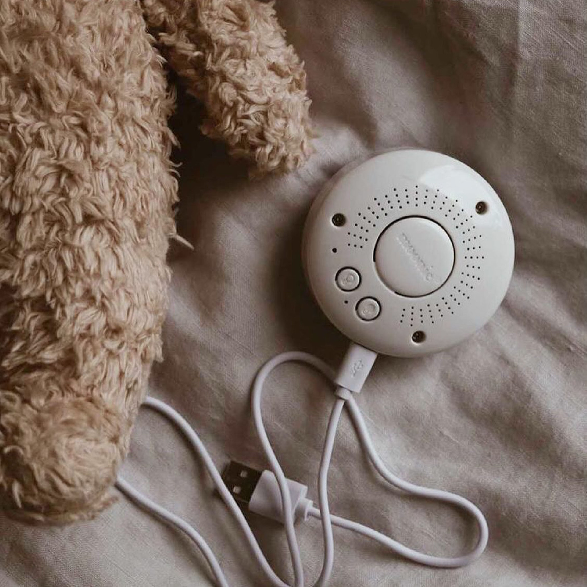 Moonie, Polar - Szumiący miś organic z lampką - limitowana edycja