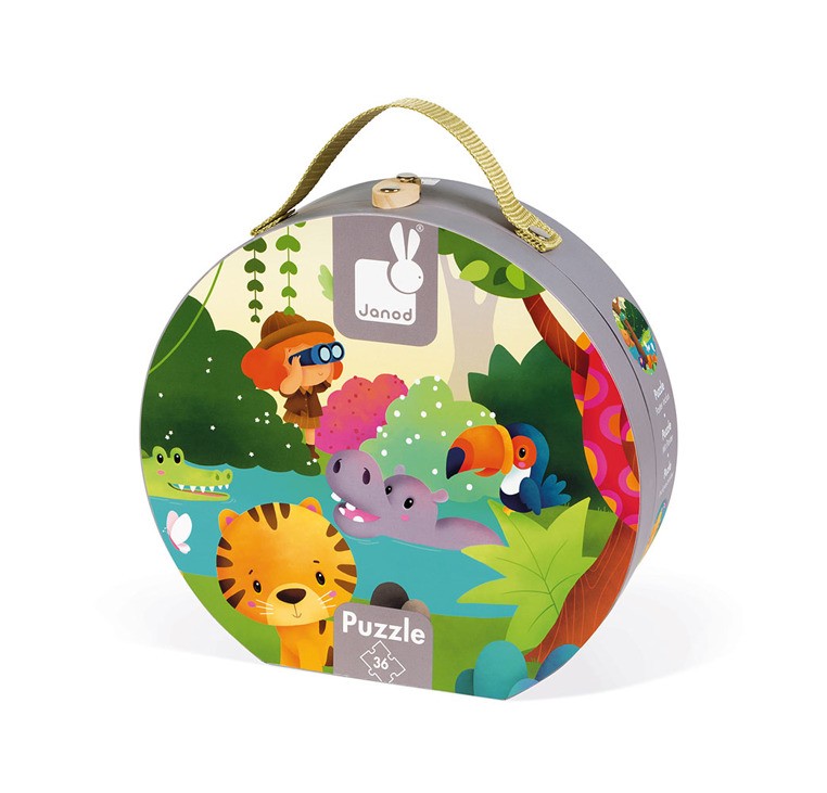 Janod Puzzle Panoramiczne Dżungla 36 el. 3+