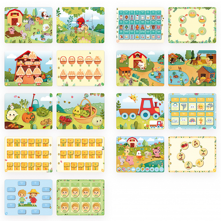 Janod Busy Book Farma Książeczka Edukacyjna Sensoryczna 3+