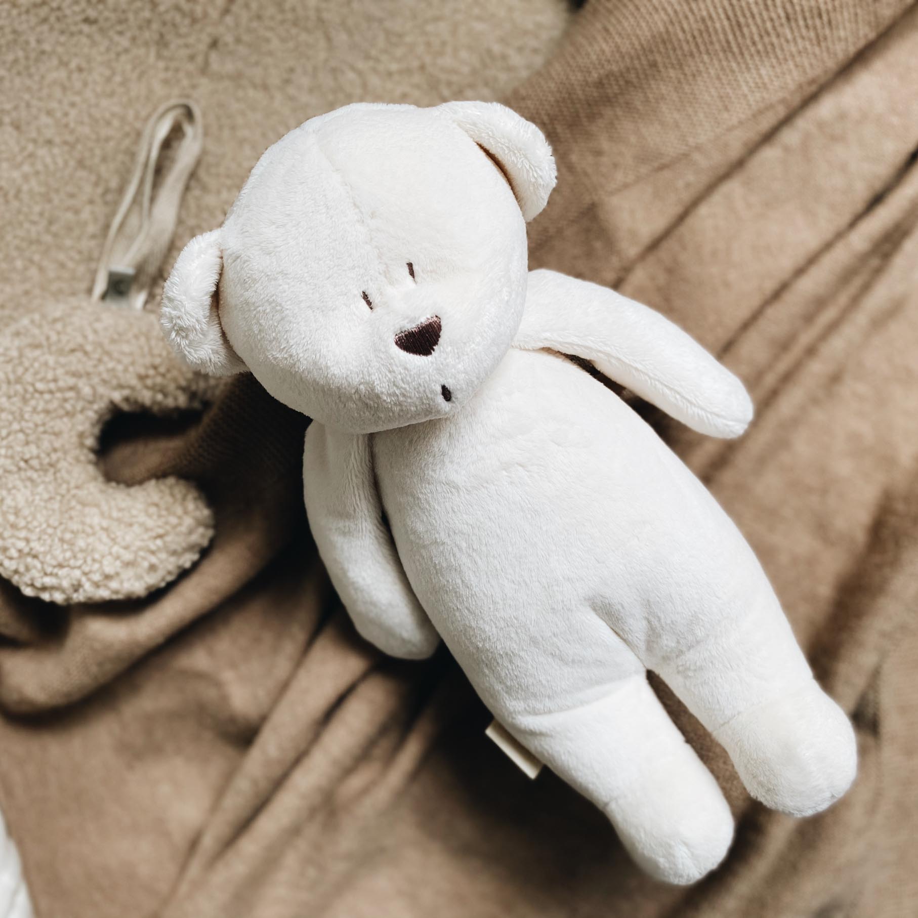 Moonie Szumiący Miś z Lampką Cream OEKO-TEX