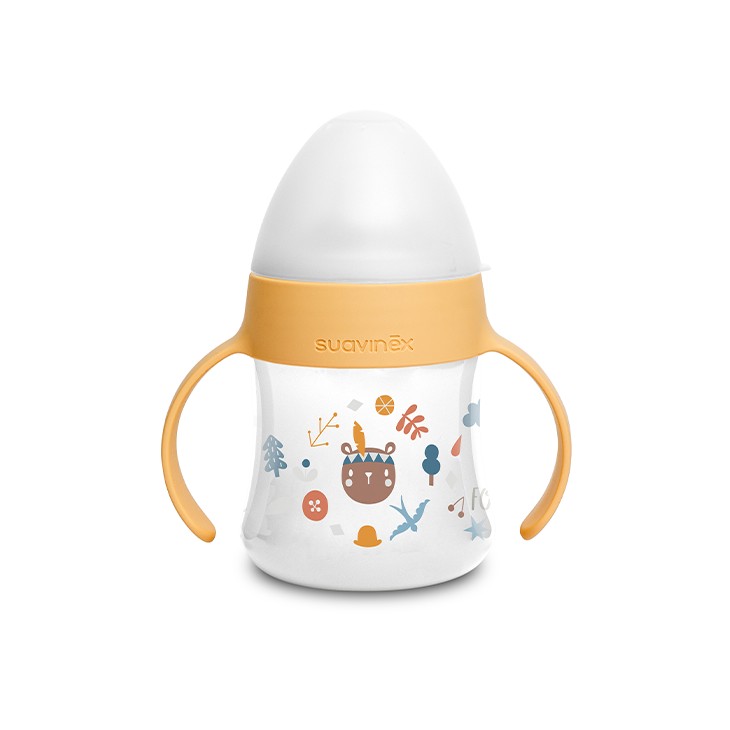 Suavinex Kubek Niekapek Forest Żółty 150ml 4m+