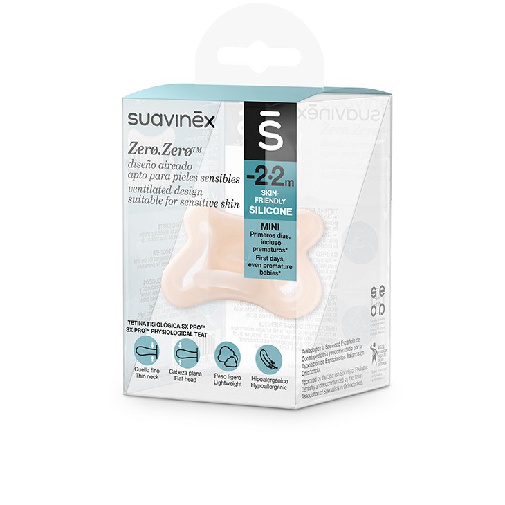 Suavinex Smoczek Zero Zero -2-2m dla wcześniaków