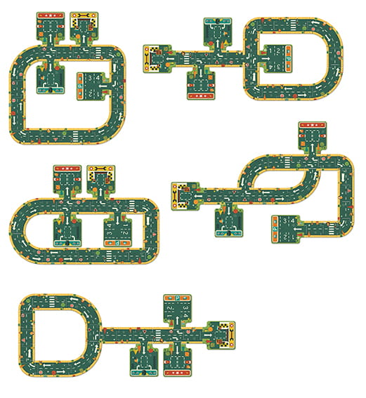 Djeco Puzzle Kartonowe Drogi 2-4 lat