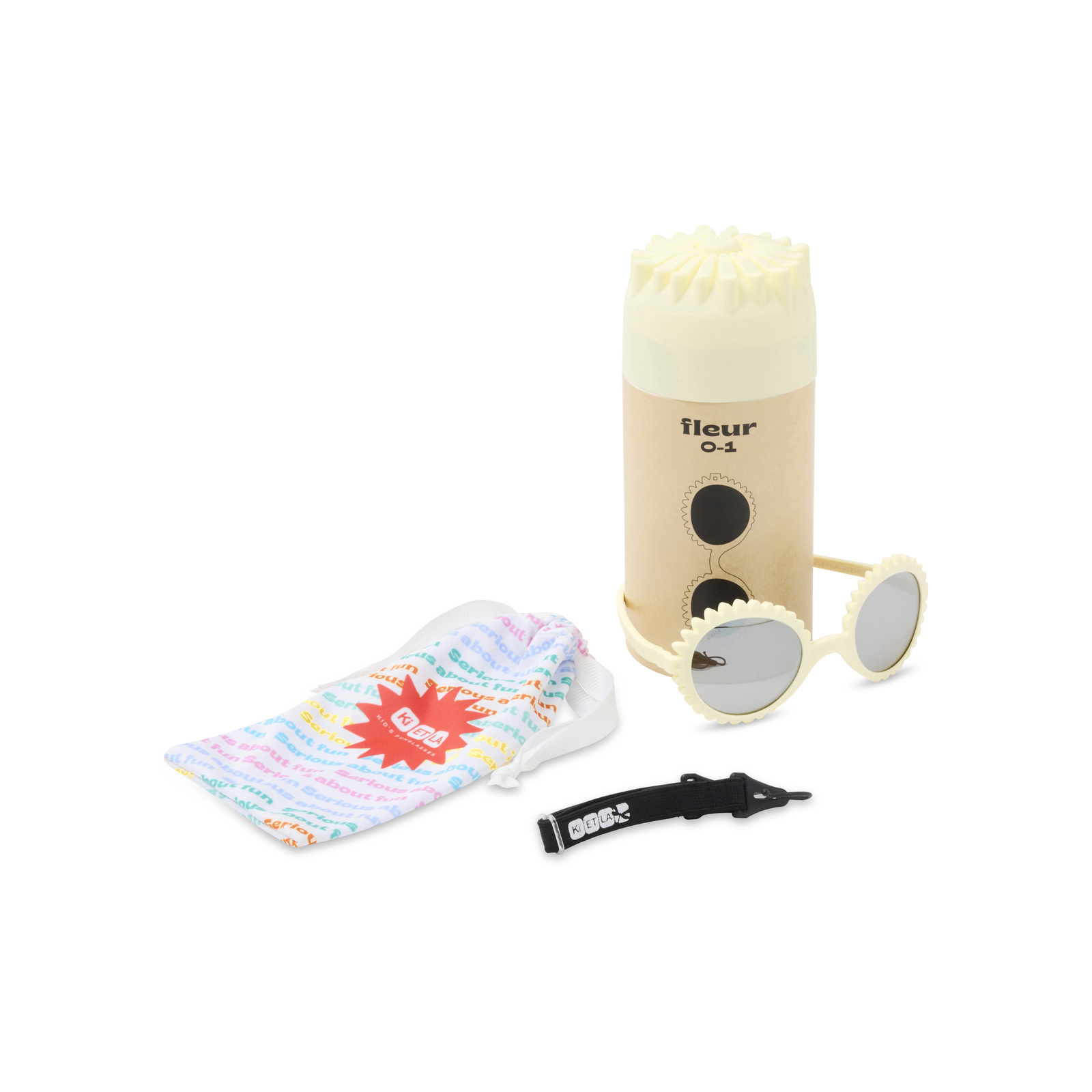 Ki ET LA Okulary Przeciwsłoneczne Fleur Butter 1–2 lata UV400