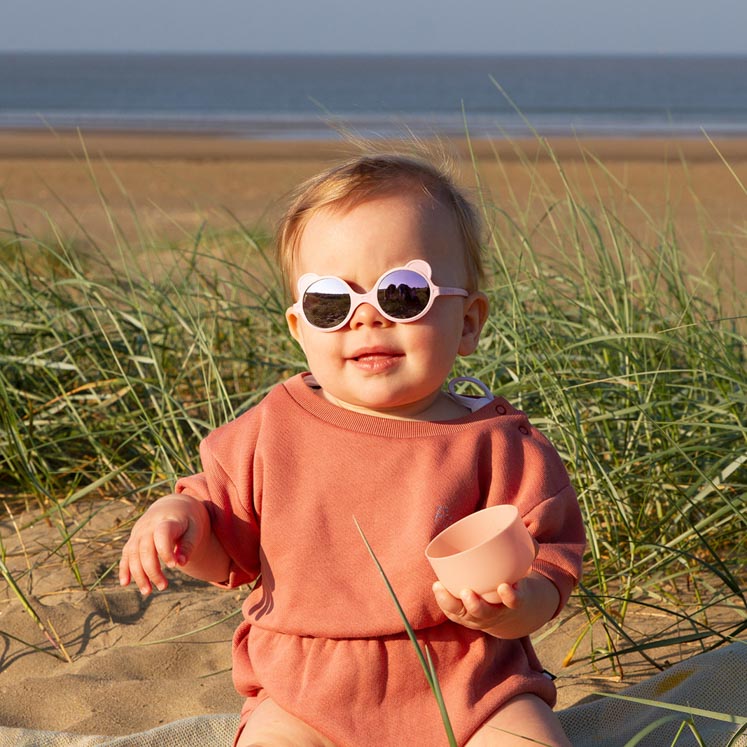 Ki ET LA Okulary Ours'on 0-1 lat Light Pink