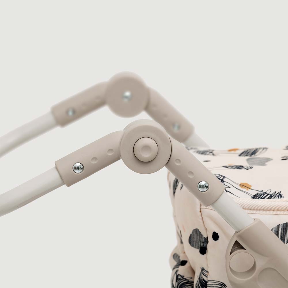 Wózek dla lalek 3 w 1, gondola, spacerówka i nosidełko, zabawka, Skrallan