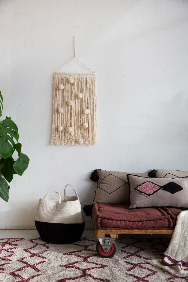 Lorena Canals, kosz ZOCO BLACK/NATURAL