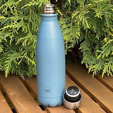 H&H Lifestyle Butelka Termiczna 0.5l Navy Blue 4+
