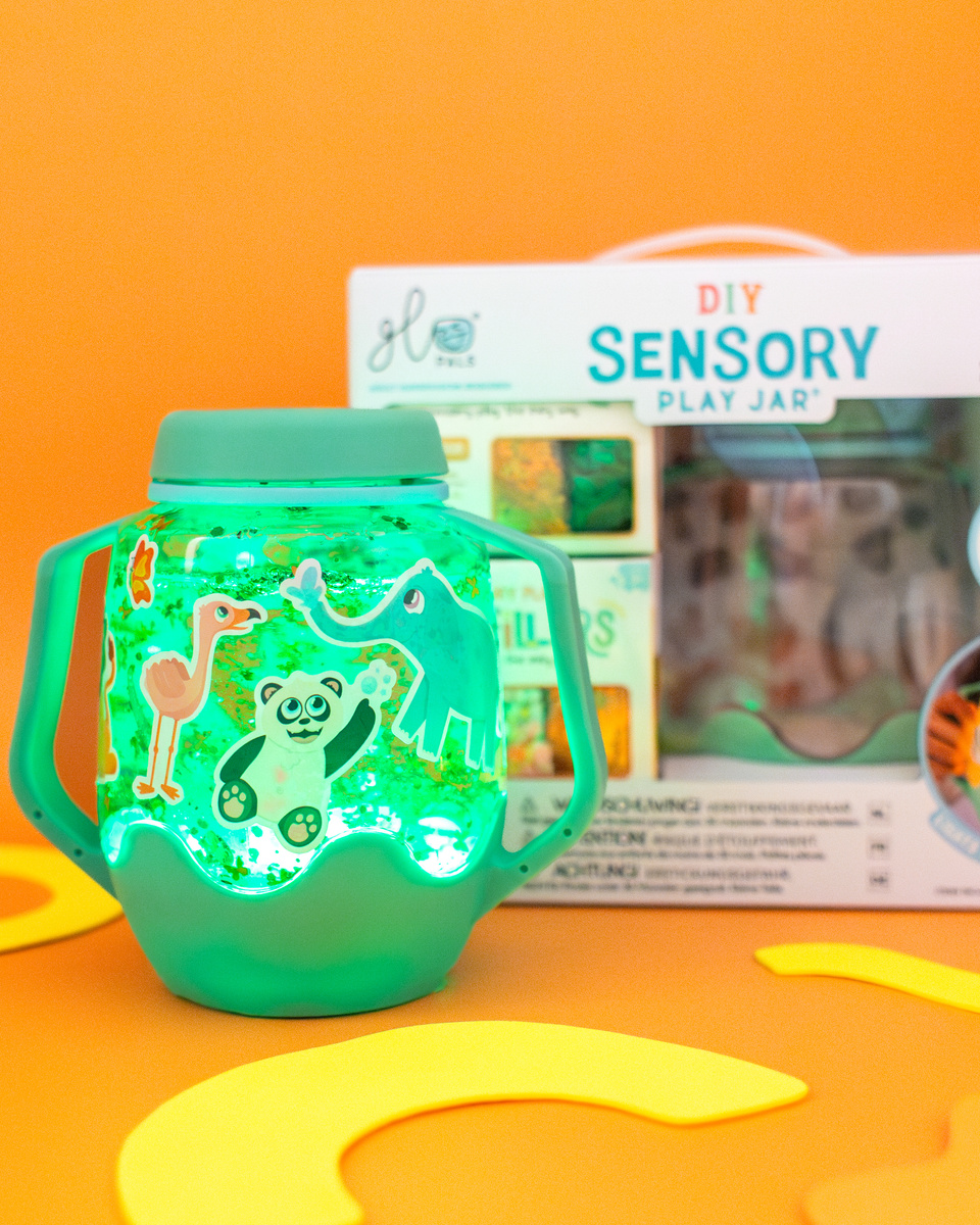 Glo Pals Zestaw Sensoryczny DIY Sensory Jar Zoo 3+ + naklejki gratis
