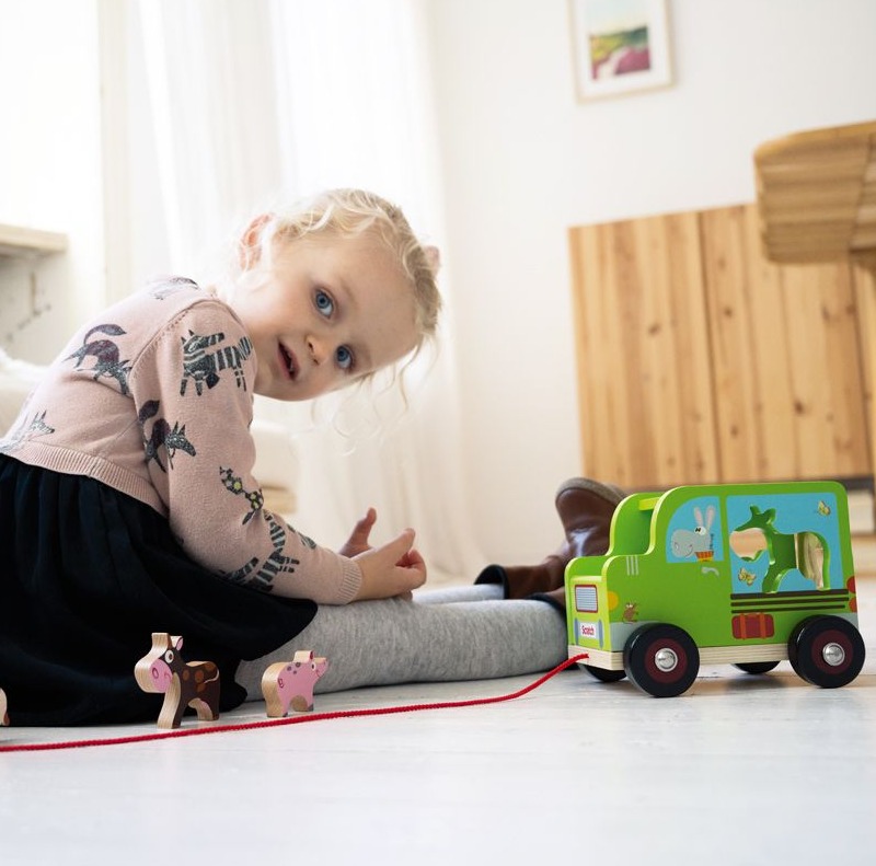 Scratch Samochód Sorter Farma 12m+